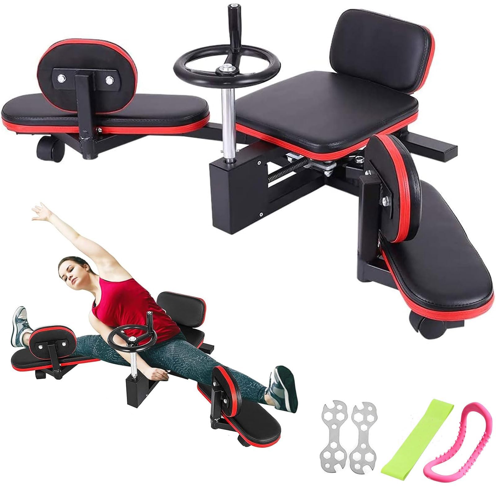 BotaBay Pro Leg Stretcher 330LBS Leg Stretch Machine Heavy Duty Steel Frame Leg Stretcher Machine Training Fitness Equipment Leg Stretcher for Home Gym