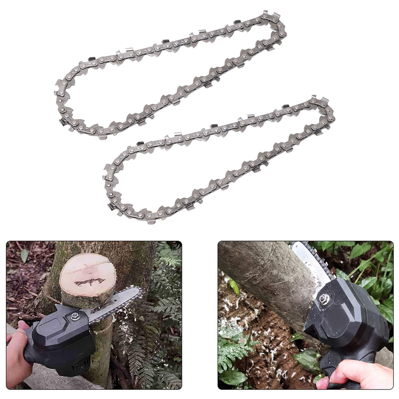 Mini łańcuch Do Piły łańcuchowej, 2 Szt. 4-calowy łańcuch Do Piły łańcuchowej 28 Ogniw Napędowych Wymiana łańcucha Ze Stali Stopowej Mini Akcesoria Do Pił łańcuchowych