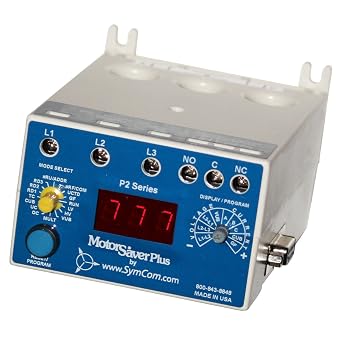 MotorSaver Plus 3-Phase Power Monitor/Overload Relay, Model 777-P2, 200-480V, 2-800 Full Load Amps External CTs are required above 90A