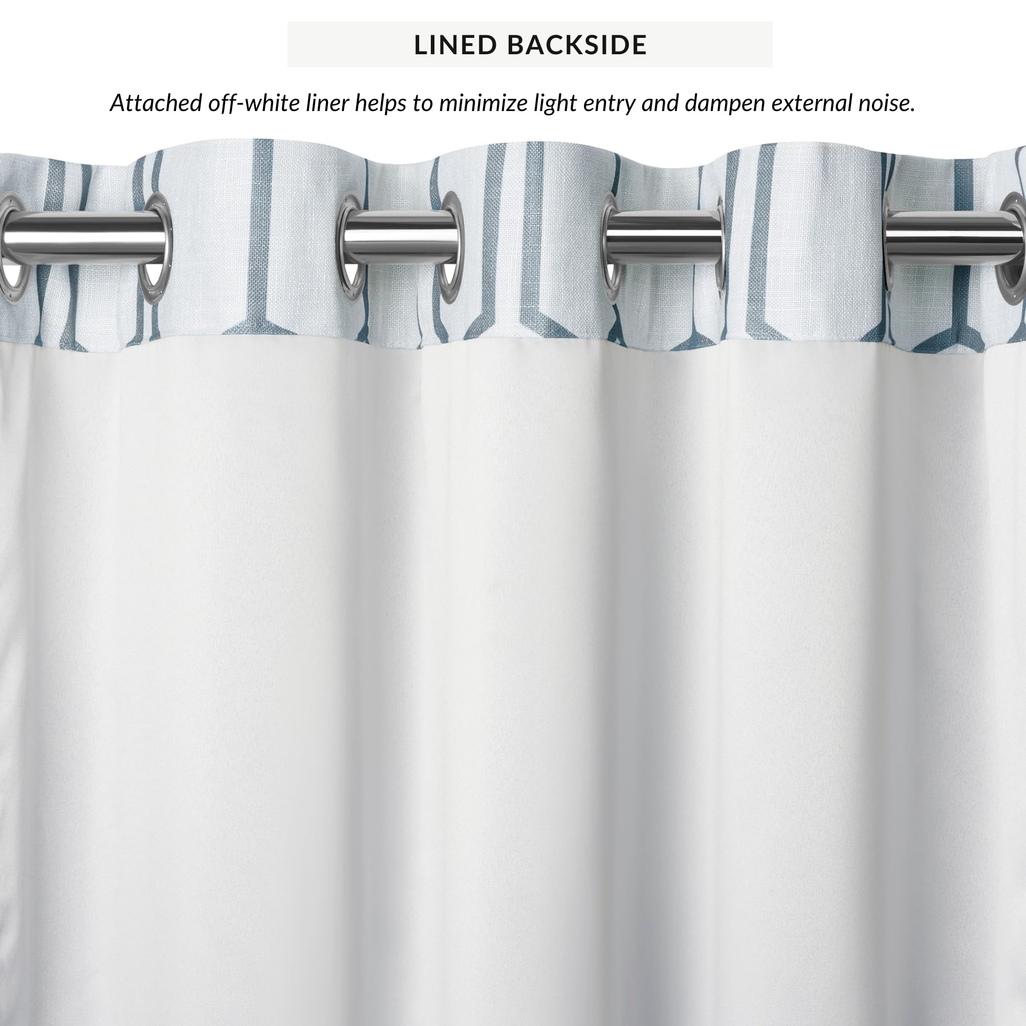 Amazon.co.jp: Elrene Home Fashions Kaiden 幾何学模様 部屋を暗く