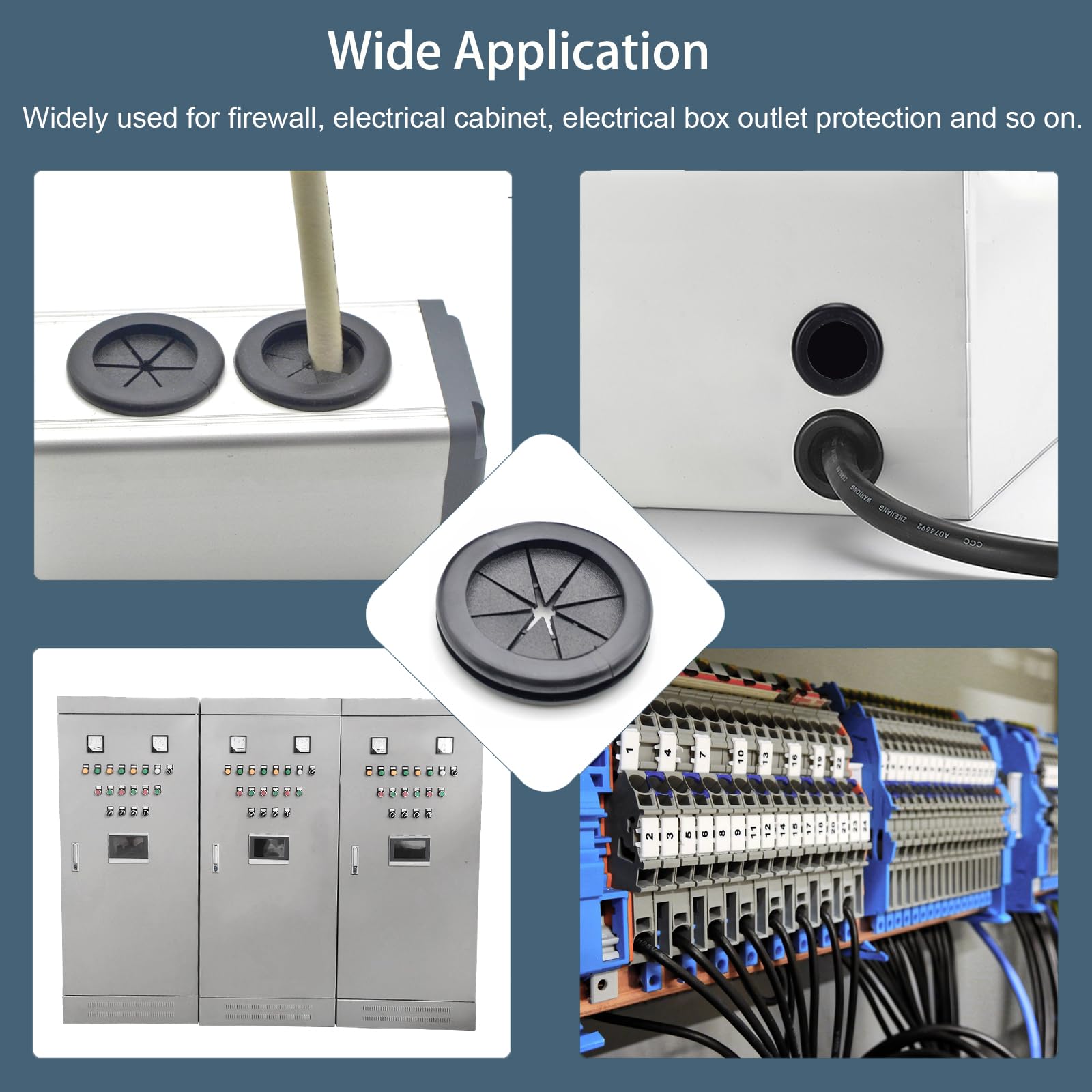 2 Inch Rubber Grommets - Wire & Cable Protection -6