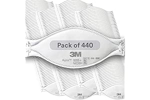 3M Aura Particulate Respirator 9205+ N95 | NIOSH Approved Masks for Reliable Respiratory Protection