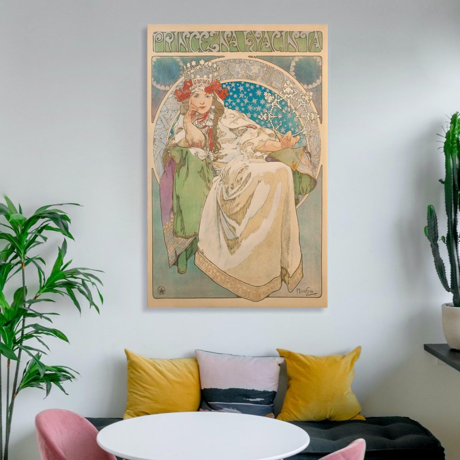 Amazon.co.jp: アルフォンス・ミュシャ「ヒヤシンス姫」絵画 版画