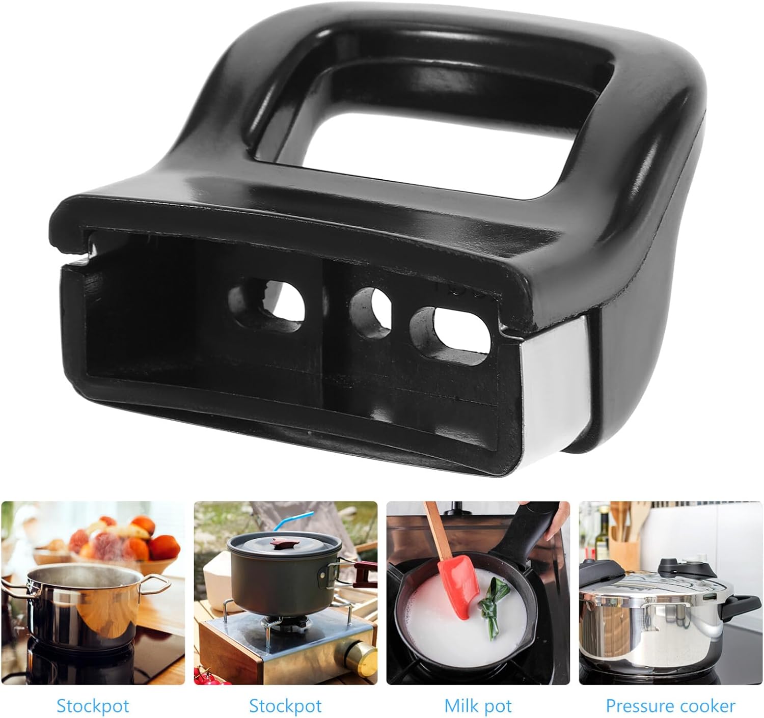 HANABASS 10pcs - Pot Handle Replacement for Frying Pan Ergonomic Dual to Clean and Install Accessory for Cookware