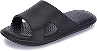 BRONAX Quick-Drying Shower Slippers for Women & Men | Cushioned EVA Sole, Raised Heel Comfort House Shoes