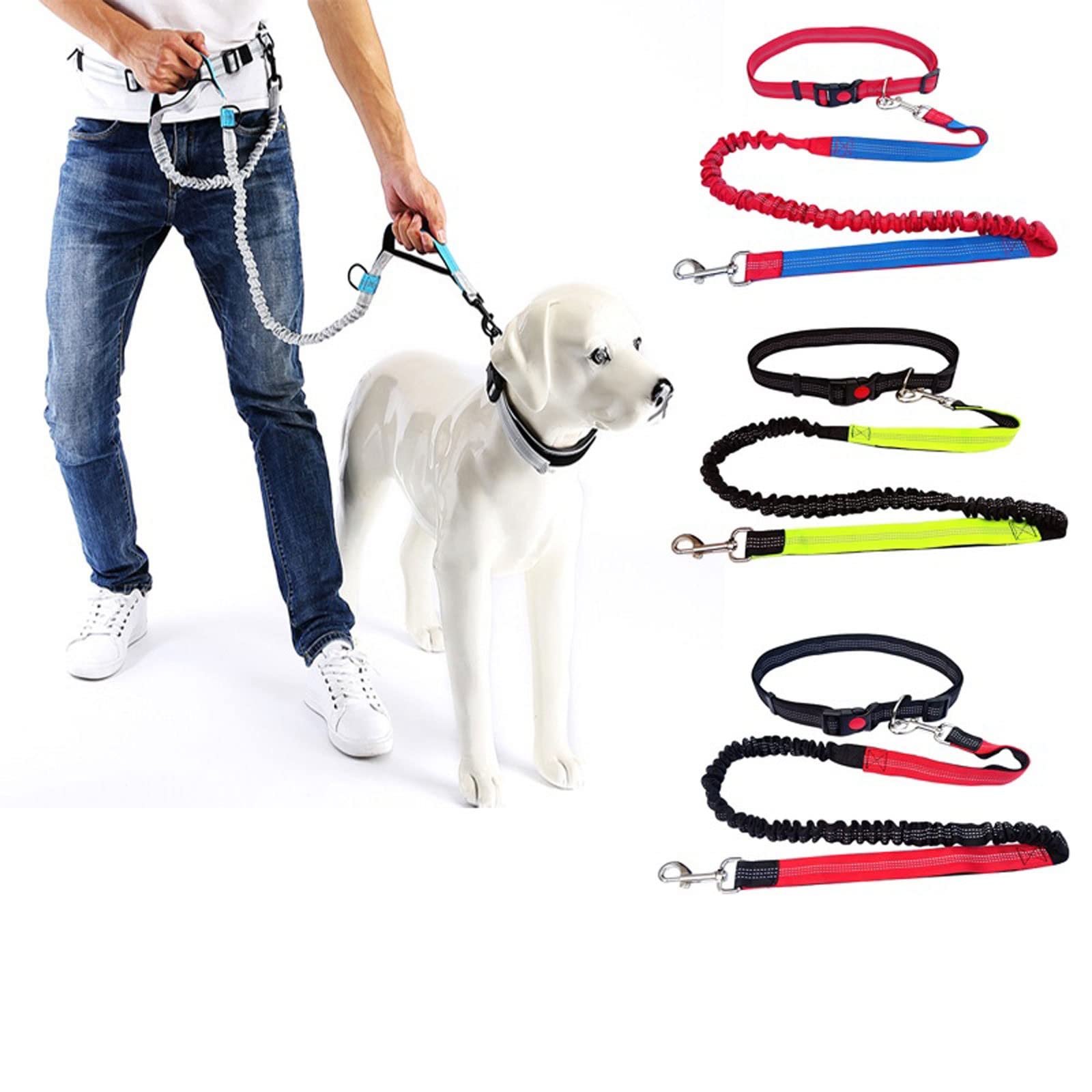 XIANGFAGS Laisse Chien 2022 Nouvelle Laisse de Chien à Main Libre réglable for Chien de Compagnie Marche Course Jogging Chien laisses Taille Ceinture Poitrine Sangle Tirer Corde