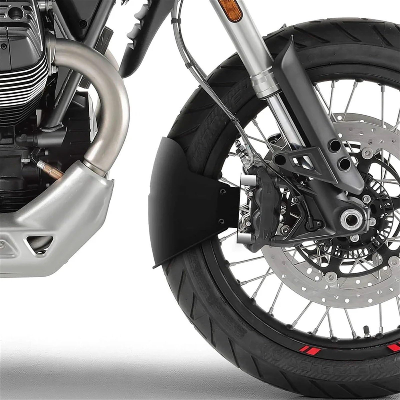 ochraniacze widelca motocyklowego Pasuje do MOTO GUZZI V85TT 2019 2020 2021 2022 2023 2024 motocykl czarny przedni błotnik błotniki pokrywa