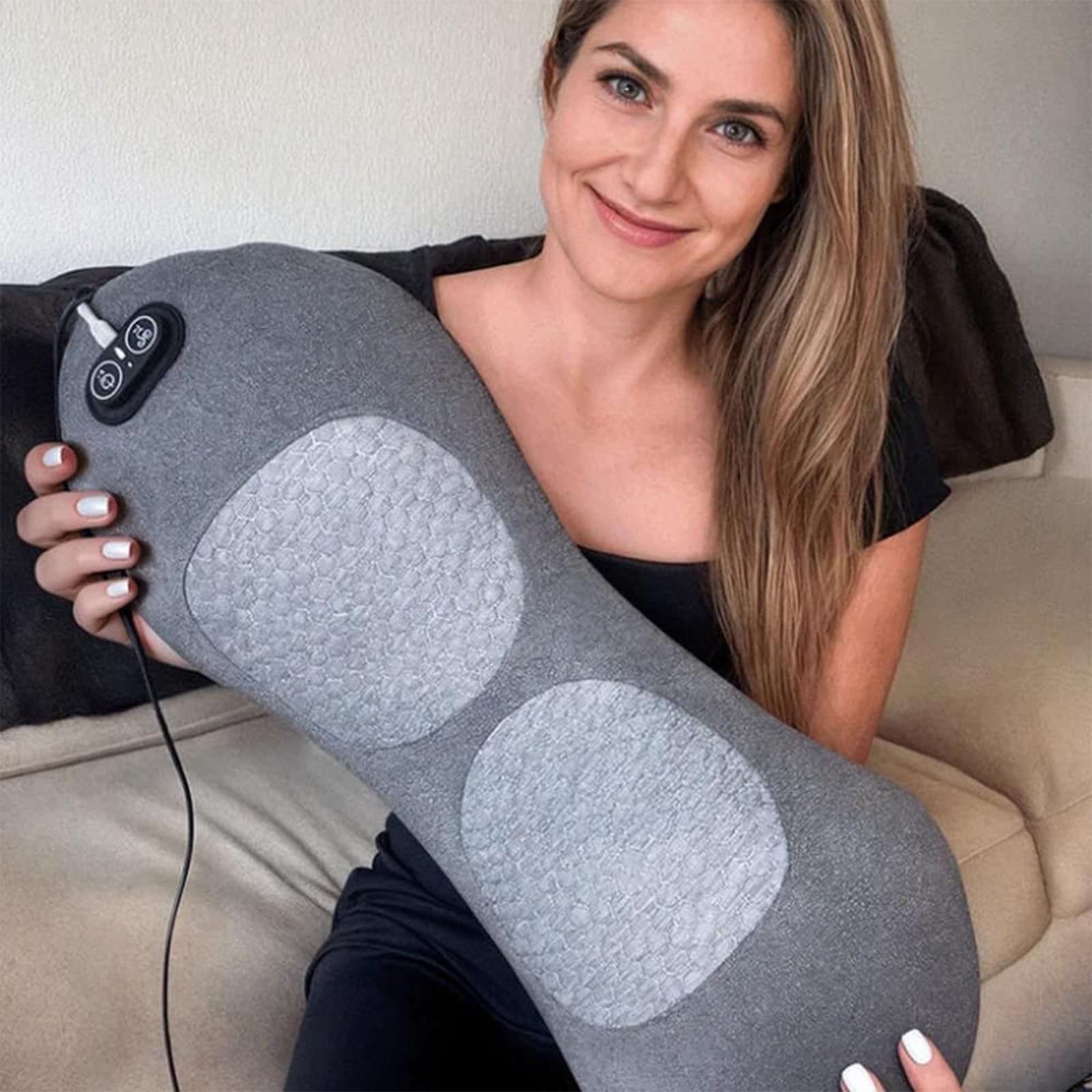 2026 Nouveau LombaTech 3 En 1 DéCompression VertéBrale à Domicile, Masseur Lombaire Et Sciatique, Masseur Sciatique, Appareil Dos Traction Chauffage Vibrations (Brancher-#1)