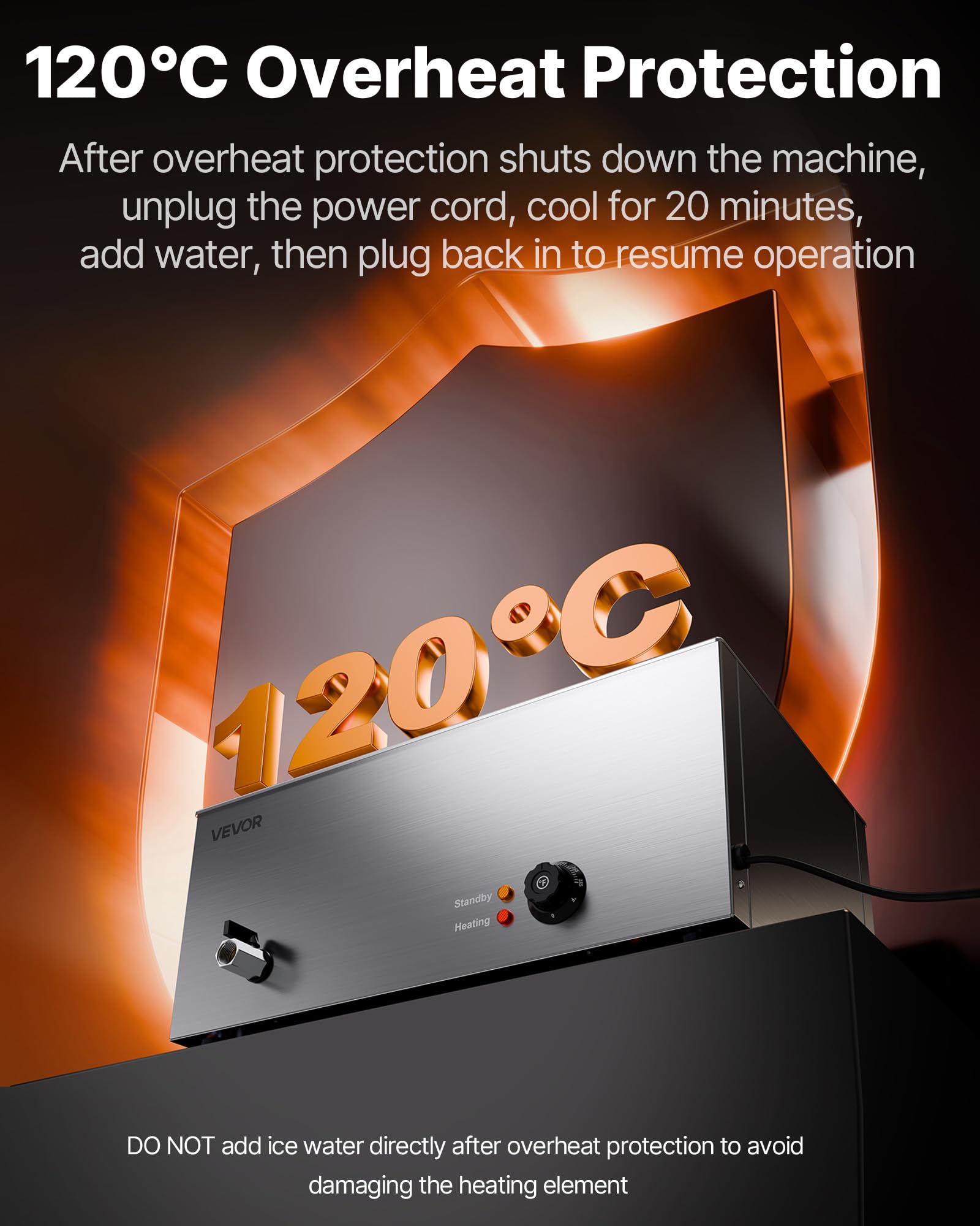 VEVOR 3-Pan Food Warmer - Keep Food Hot! -6 VEVOR 3-Pan Food Warmer - Keep Food Hot! -6