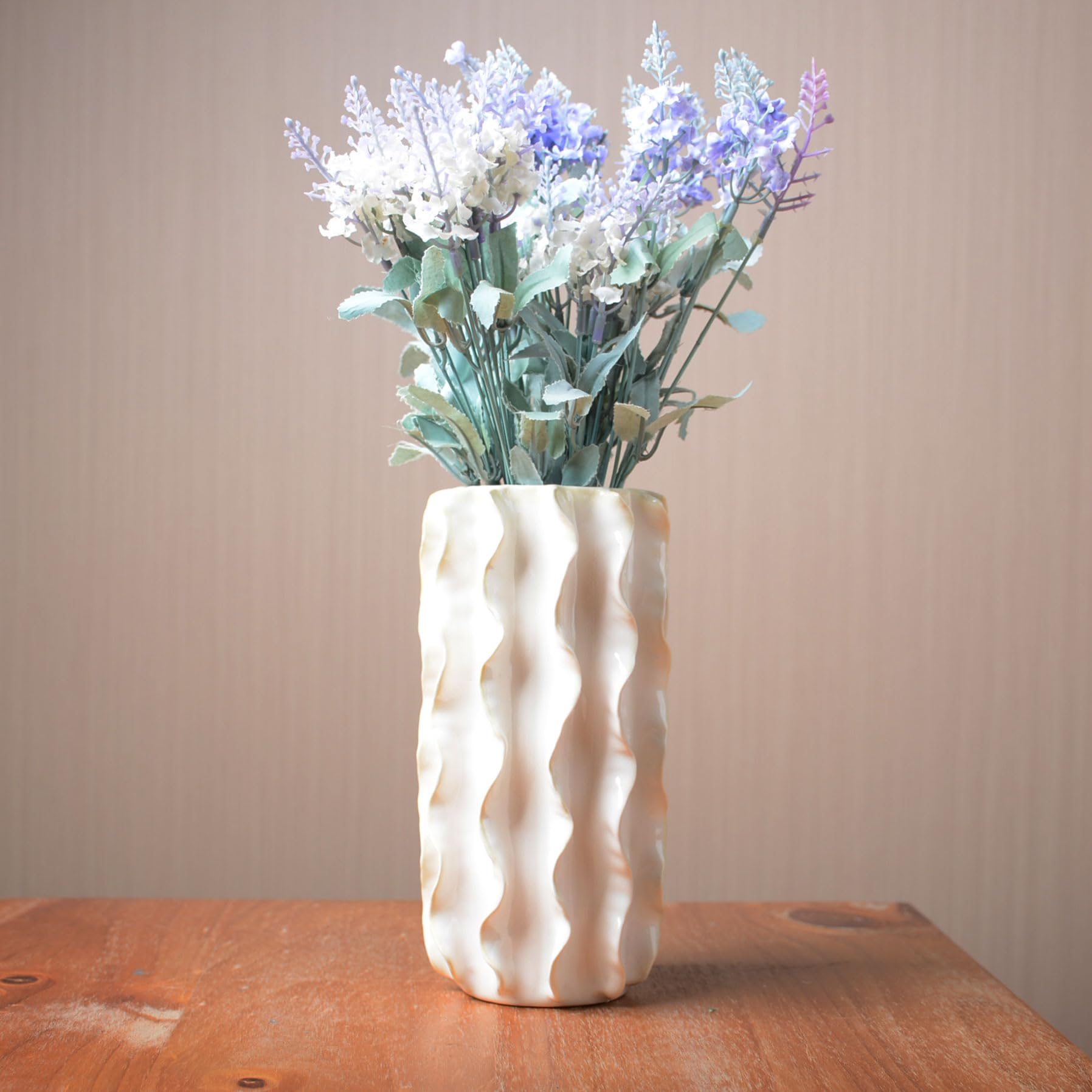 SEINHIJO Vaso di Fiori in Ceramica Decorative Moderna Arte Statua Fiori Scultura Figurina Soprammobili Regali Statuetta Casa Ornamento 20cm