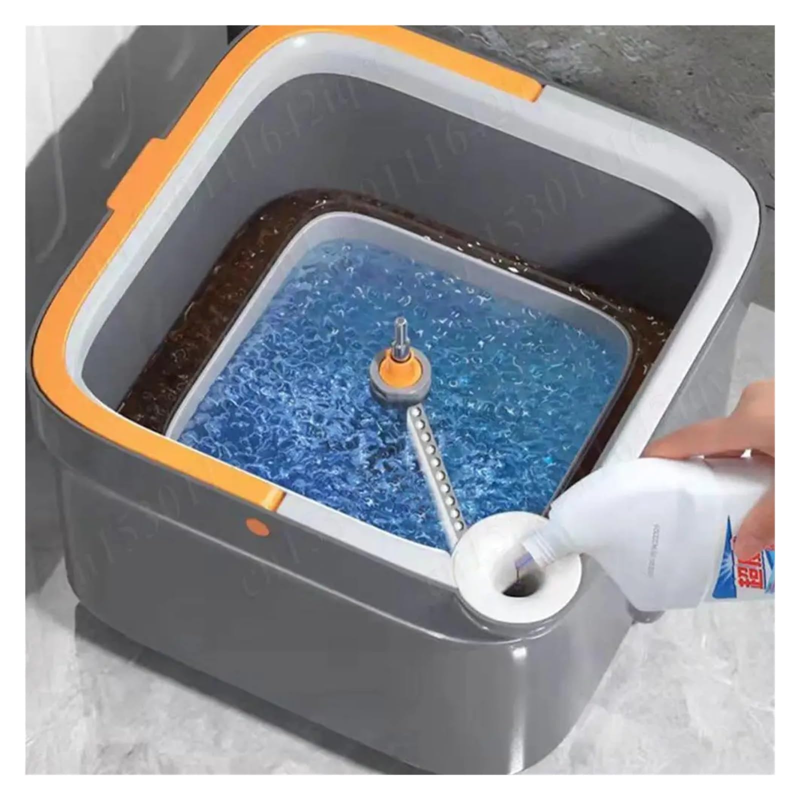 Compatible con barredora mágica for limpieza de pisos, juego de trapeador y cubo for limpieza de pisos, trapeadores exprimibles, rotación de 360 ​​°, trapeador plano for pisos, escoba, limpiador de tr