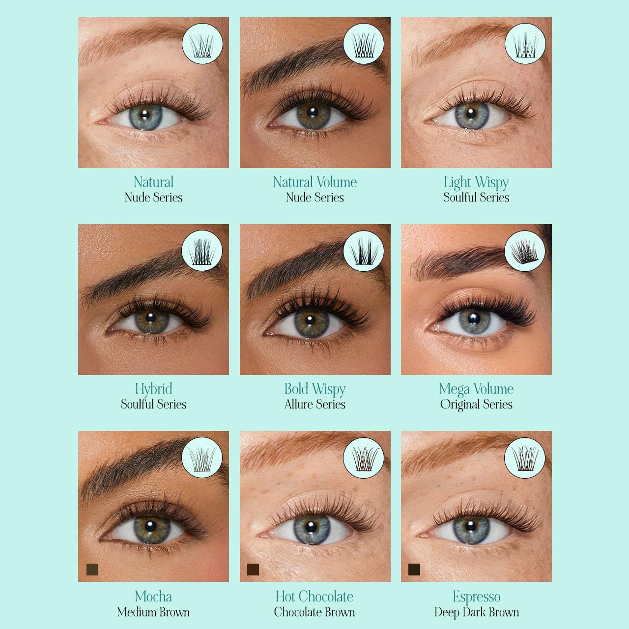 Lashbox LA Lace It Up SOULFUL C Curl Lashes Wispy Hybrid PRO (8-10-12-14)
