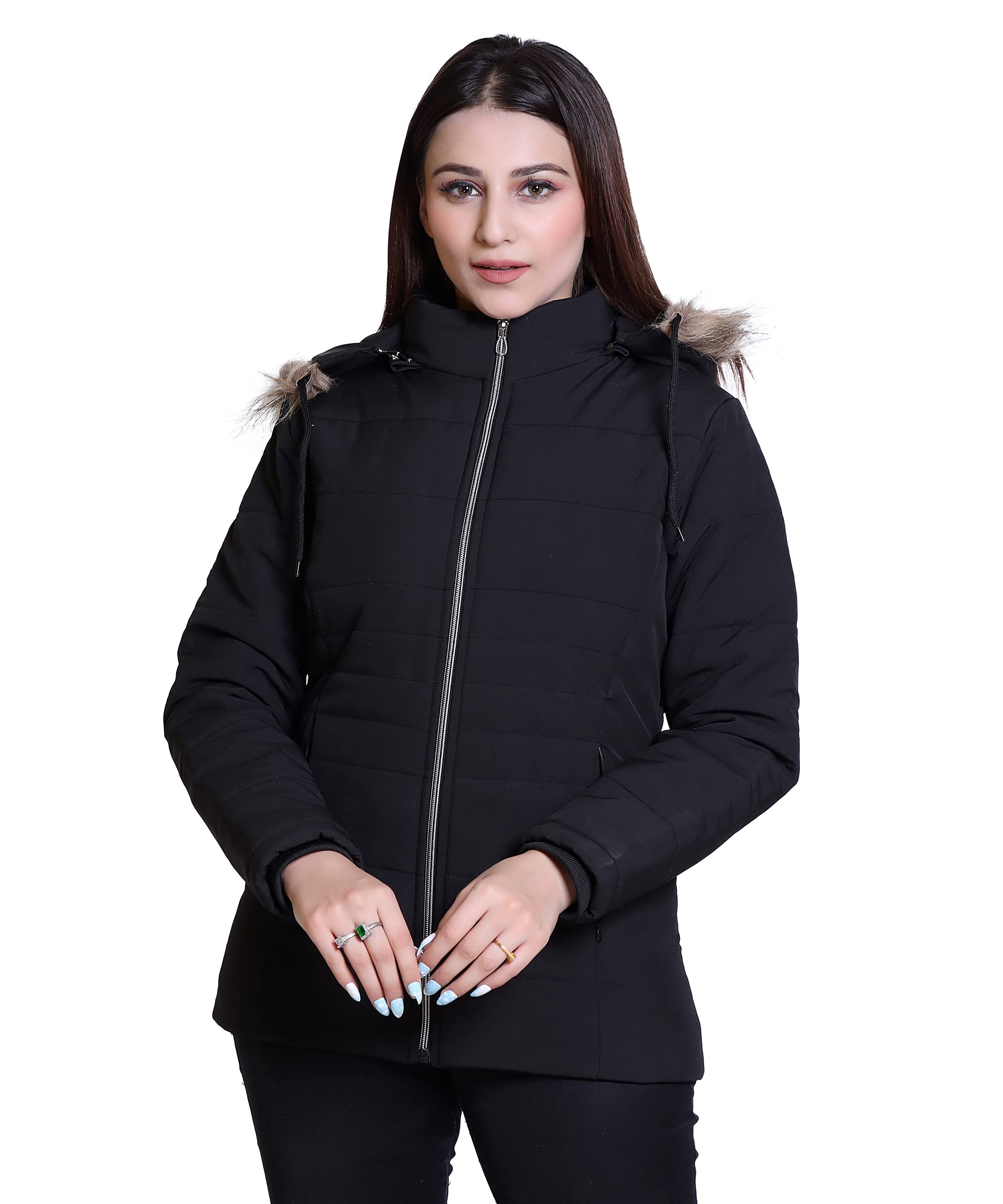 brazo Women's Nylon Standard Length Jacket-picture-35