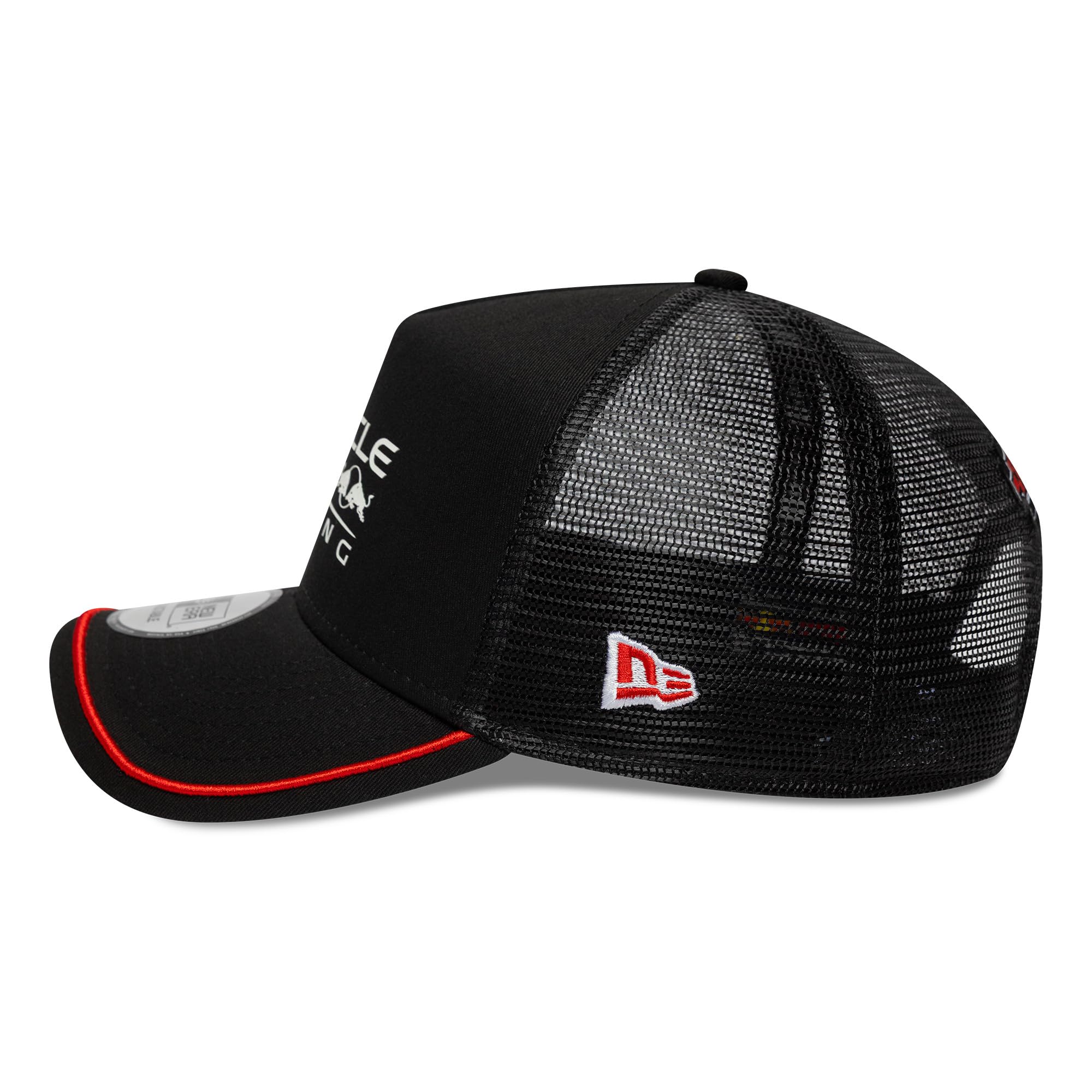 New Era Gorra de béisbol 9Forty Trucker Patch Red Bull F1 Racing para adultos, color negro