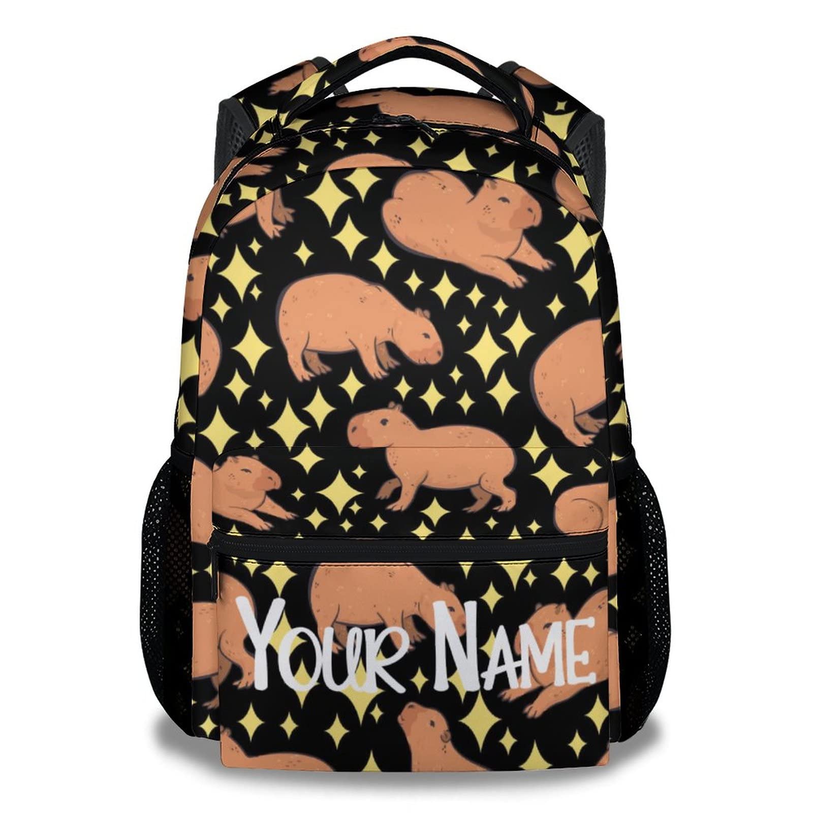 CUSPCOD Personalized Backpack for Girls, School Backpacks for Kids Boys, 17 Inch Cute Customized Kids Bookbag, Custom Name Bookbags for Elementary