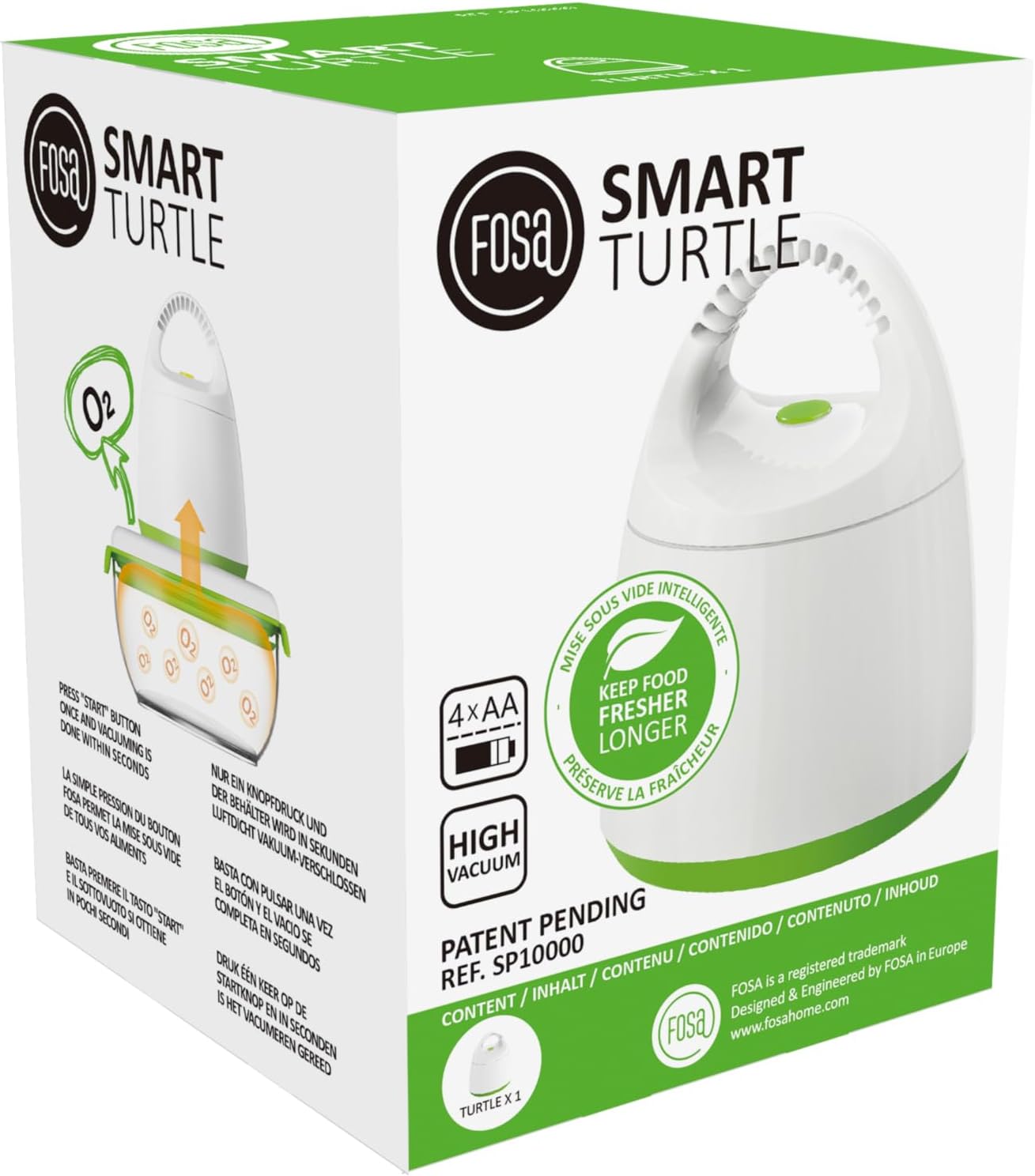 FOSA Vacuum Seal Food Storage System Vacuum Pump, Vacuum Food Storage Containers Pump