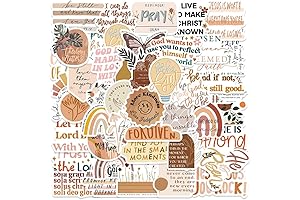 50PCS Christian Jesus Stickers, Bible Stickers for Water Bottles Waterproof Laptop Phone Computer Guitar