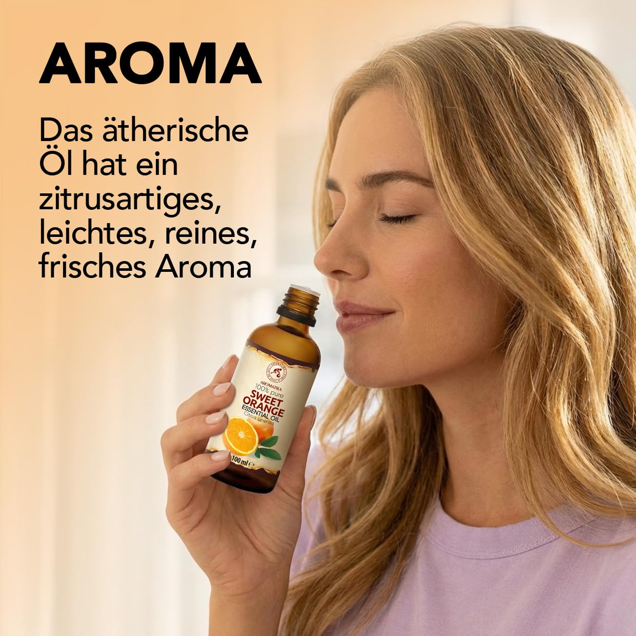 Ätherisches Süßorangenöl & Mandarinenöl 2x100 ml – für Diffusers | Für Diffusers und Duftlampen; Aromakerzen; Lufterfrischer; Seife; frischer Zitrusduft; Raumfrische; mit angenehmem Duft