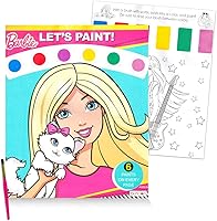 Vista 2 de Barbie Juego de actividades de libros para colorear ~ Pintura gigante de Barbie con libro de agua, calcomanías y más Suministros para fiestas
