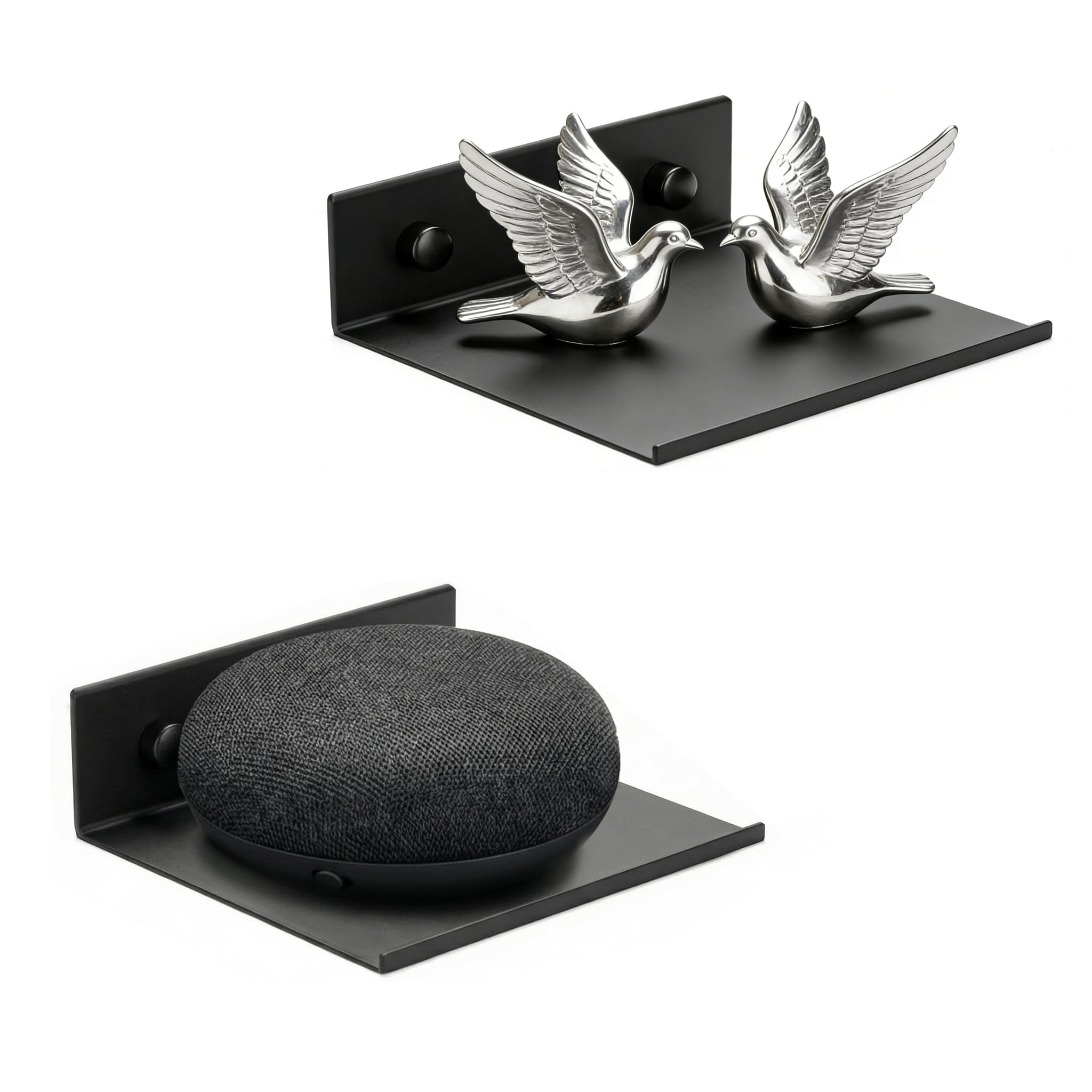 Z metnal Small Floating Shelves for Action Figures & Collectibles, Wall Mount