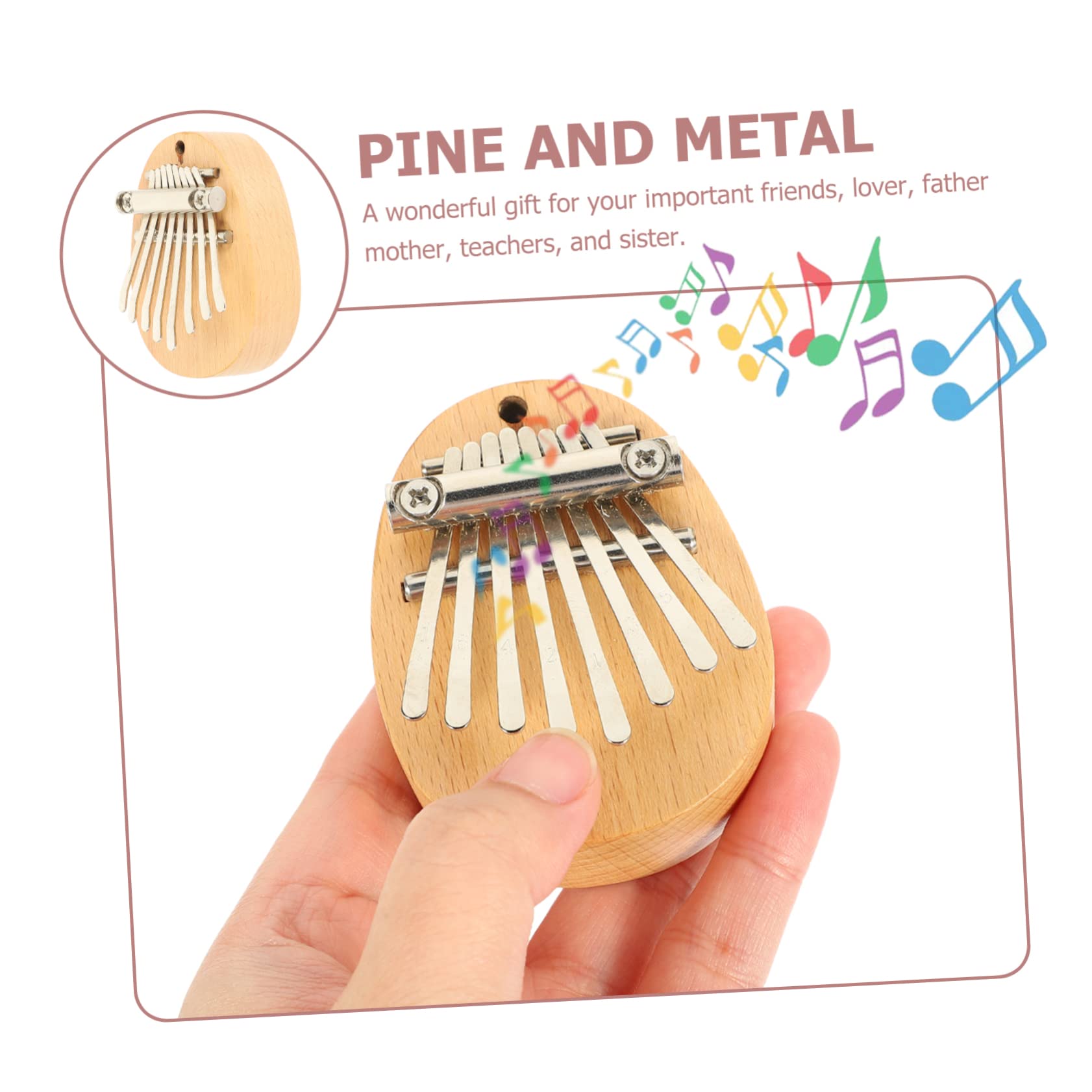 Kalimba Tons Naturel Piano à Pouce Portable Pour Adultes Instrument Musical Pour Débutants Performances Et
