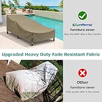 Vista 5 de SunPatio Fundas para tumbonas para exteriores, resistentes al agua, para silla de playa, con costuras selladas, resistente a la decoloración