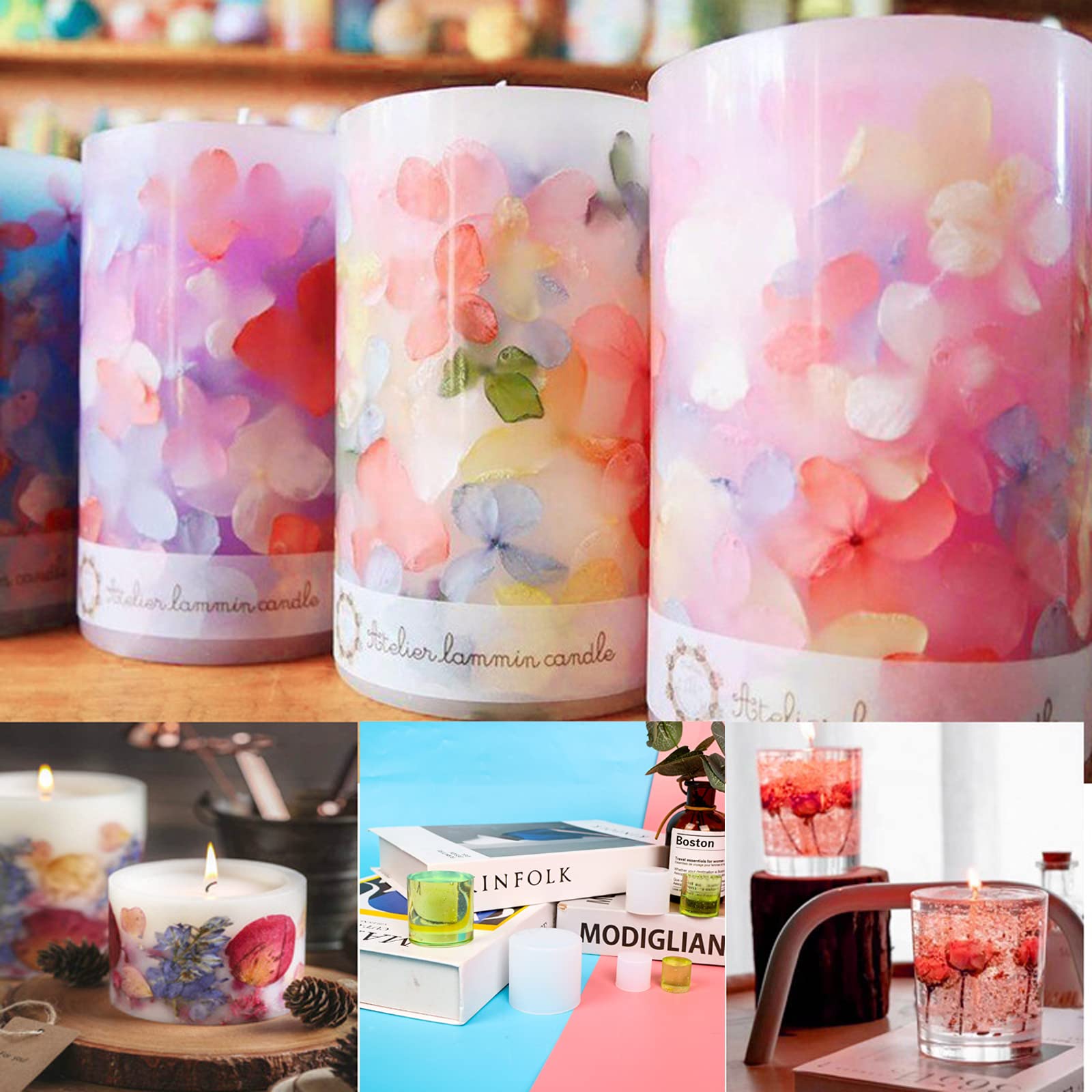 Amazon.co.jp: レジン シリコンモールド 円柱 キャンドル モールド