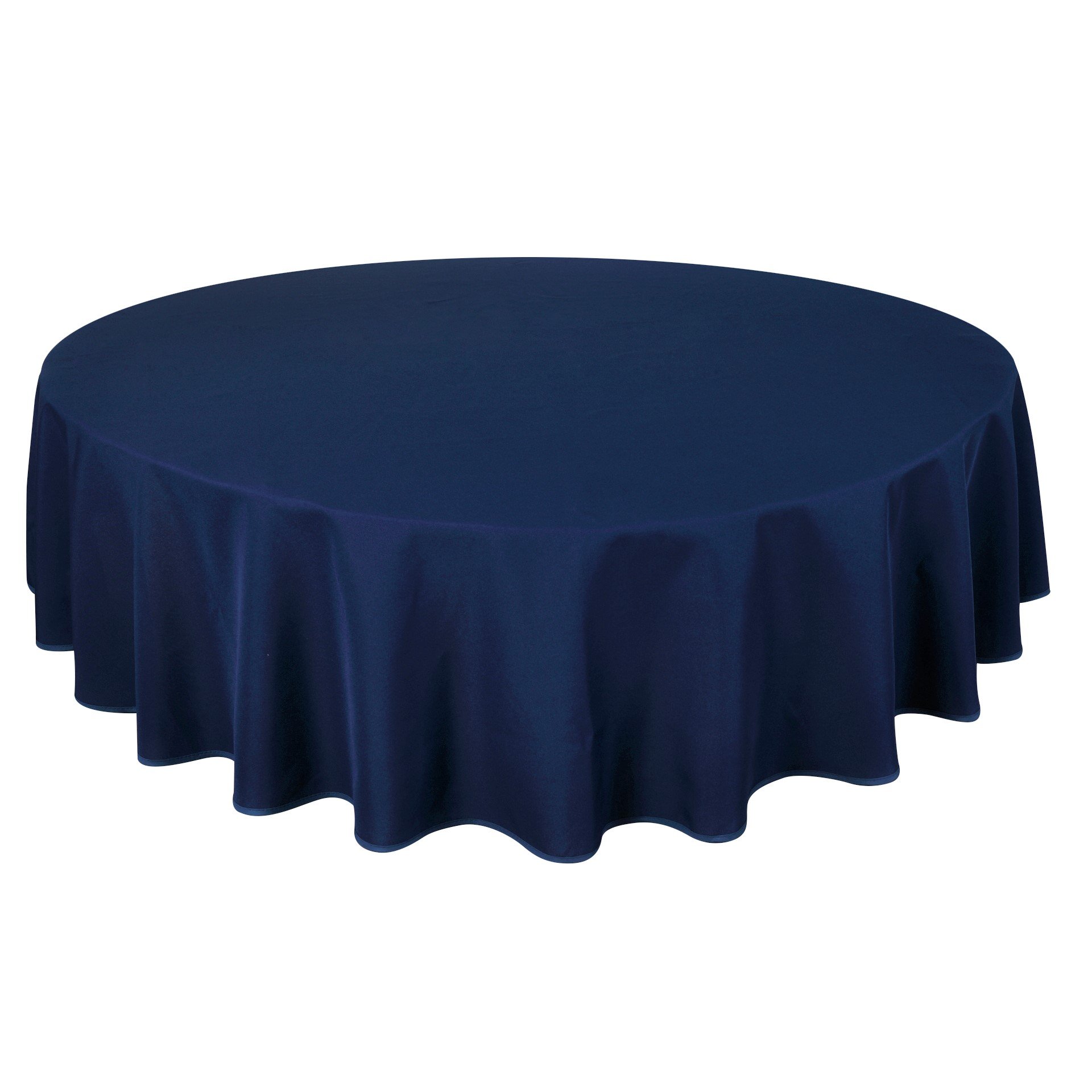 Home Direct Tovaglia da tavola, in poliestere, rotonda 180cm Blu