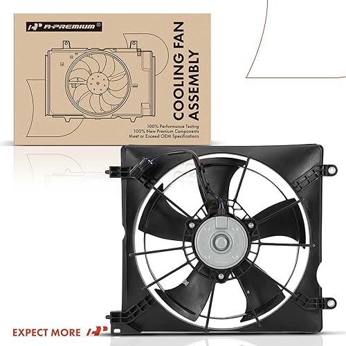 Miniatura 8 de A-Premium Conjunto de ventilador de refrigeración del radiador del motor izquierdo compatible con modelos seleccionados Honda y Acura - Accord