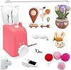 Electric Knitting Machine, I-Cord Knitter Machine, Automatic Weaving&Time-Saving and Efficient, for Fast DIY Crochet Knitting Projects, A Great Gift for Mom, Grandma, and Friends (Pink)