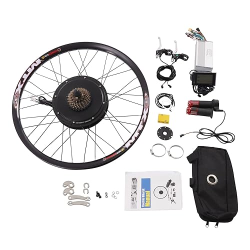Kit de conversión de bicicleta eléctrica de 27.5 pulgadas, kit de motor de bicicleta eléctrica, bicicleta E de rueda trasera, kit de conversión de