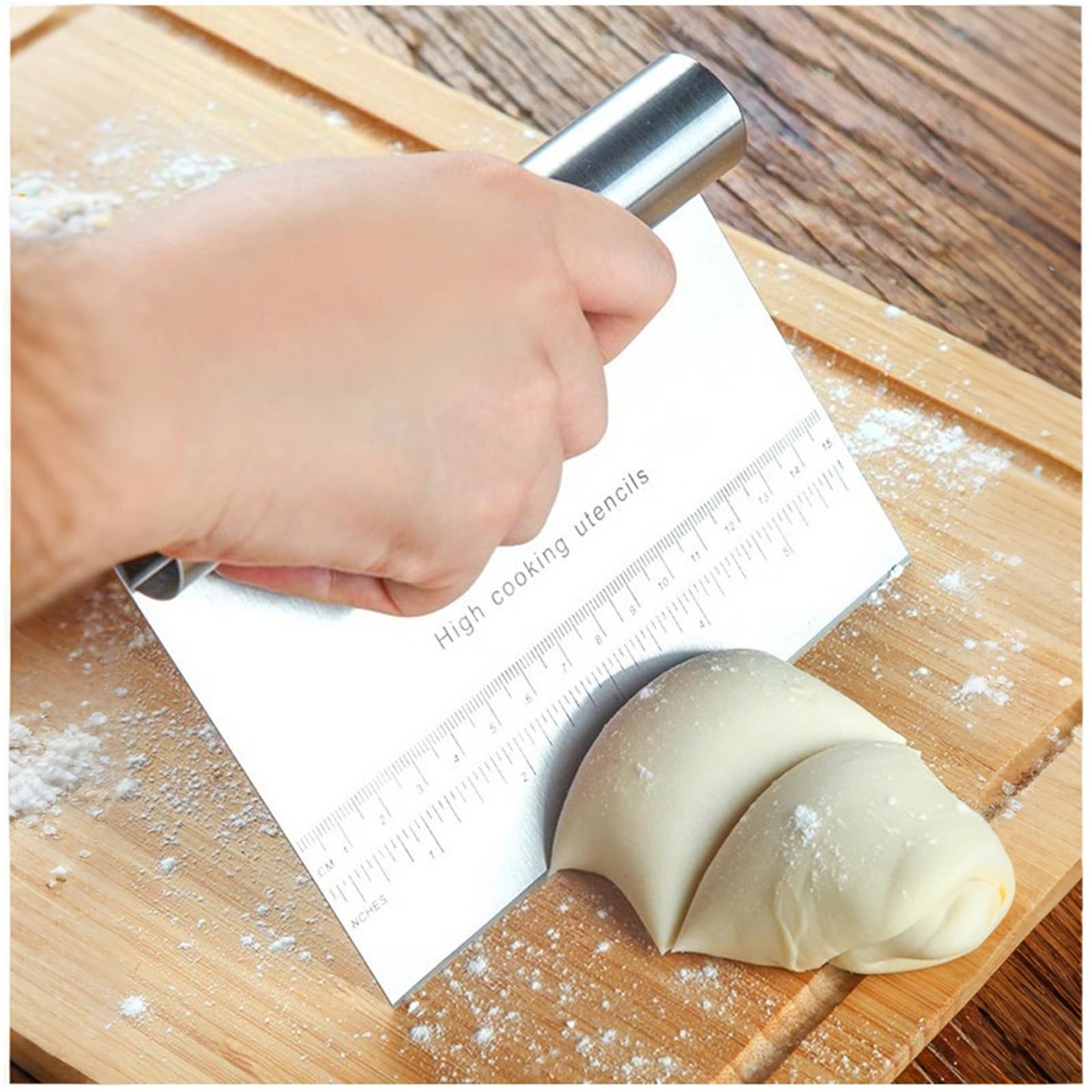 Stainless Steel Pastry Bench Scraper Chopper Multipurpose