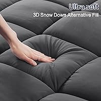 Vista 16 de SOPAT Mattress Topper RV King Size Extra Thick Mattress Pad 8-21" Deep Pocket Soft Down Alternative Fill Mattress Protector Pillow Top Mattress White