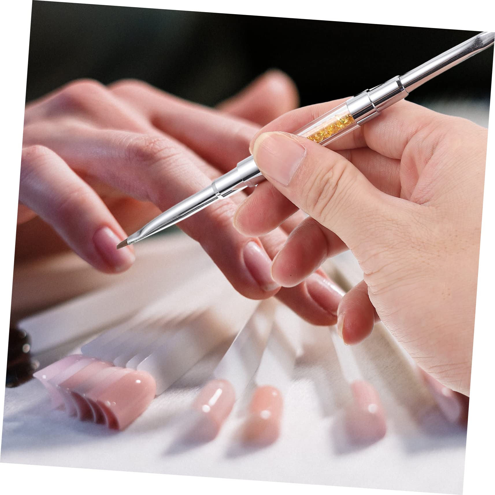 Healeved 9pezzi Pennelli Per Nail Art Design Elegante e Doppio Estremità Accessori Manicure Per Disegni e Decorazioni Unghie