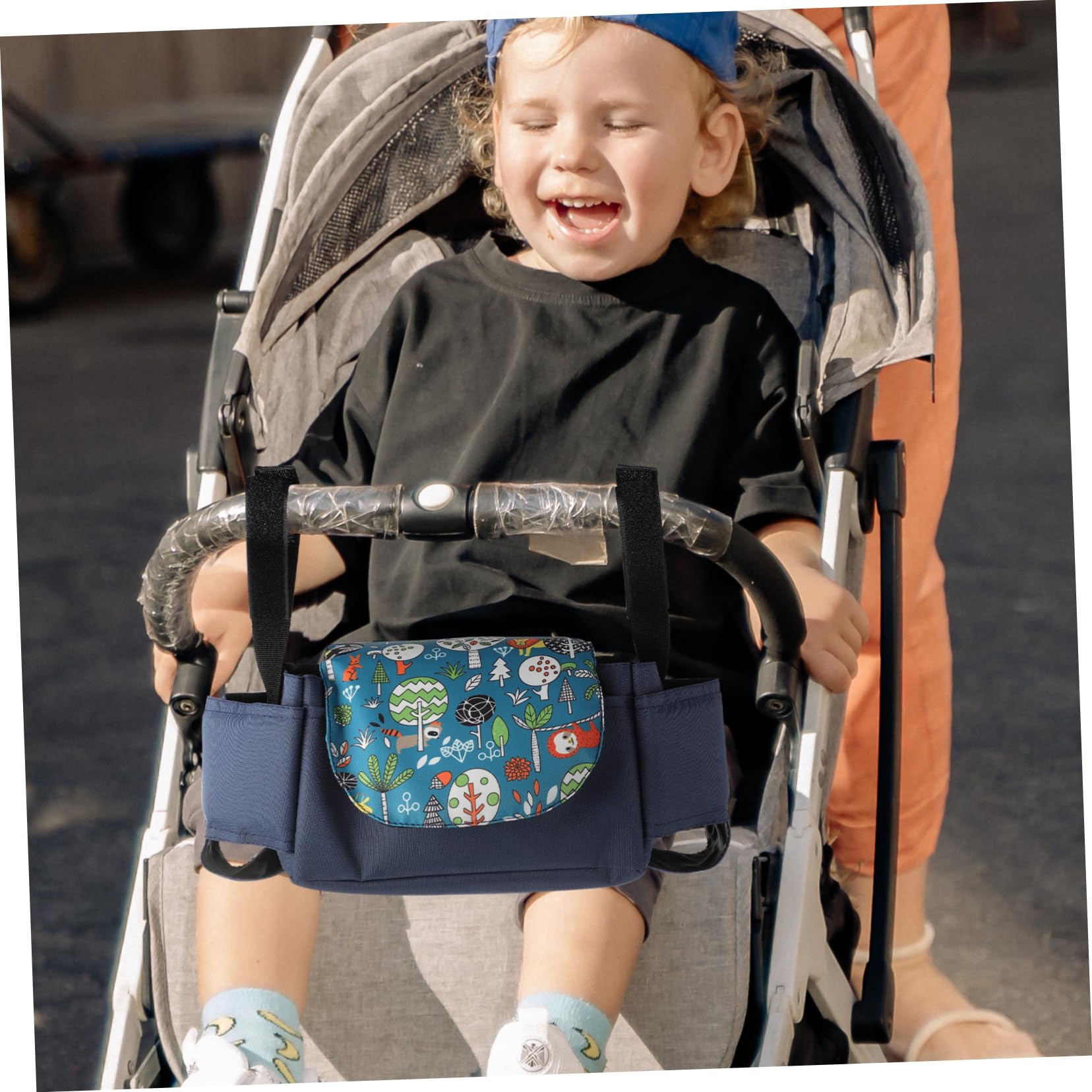 2stücke Stroller Organizer Bag Mit Getränkehalter Für Multifunktionale Wickeltasche Praktisch Für Kinderwagen Hält Flaschen Und Windeln Ordentlich Für Unterwegs