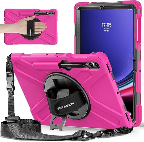 Miniatura 14 de BRAECNstock para Samsung Galaxy Tab S10+ Plus/ S9 FE+ Plus/ S9+ Plus/ S8+ Plus/ S7 FE/ S7+ Plus 5G Funda para Tablet de 12.4 pulgadas Resistente 04