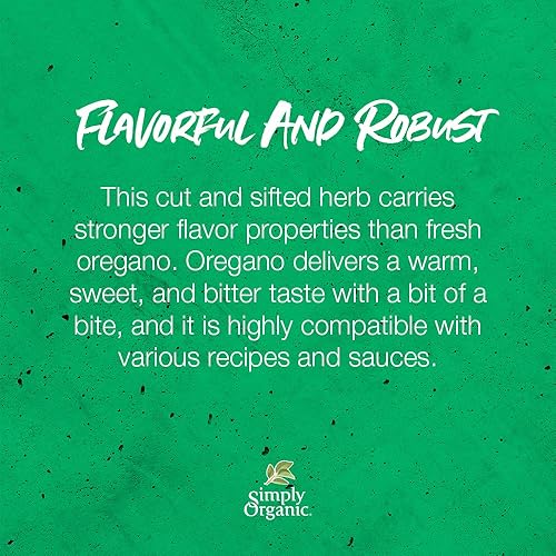 Miniatura 4 de Simply Organic Hoja de orégano, cortada y tamizada, orgánica certificada | 0.07 oz | Paquete de 6 | Origanum onites