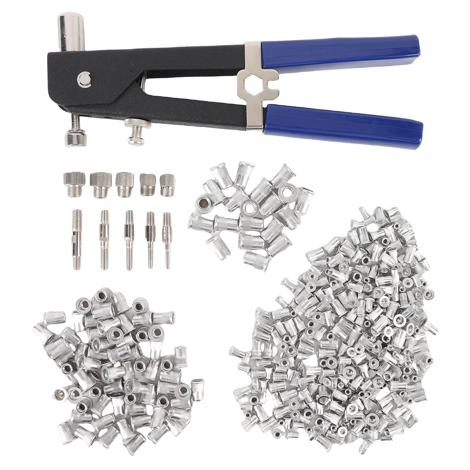 Kit d'outils pour rivets à pression, écrous à riveter métriques M8, M6, M5, M4 et M3, pour la décoration de meubles, l'automobile et l'industrie.