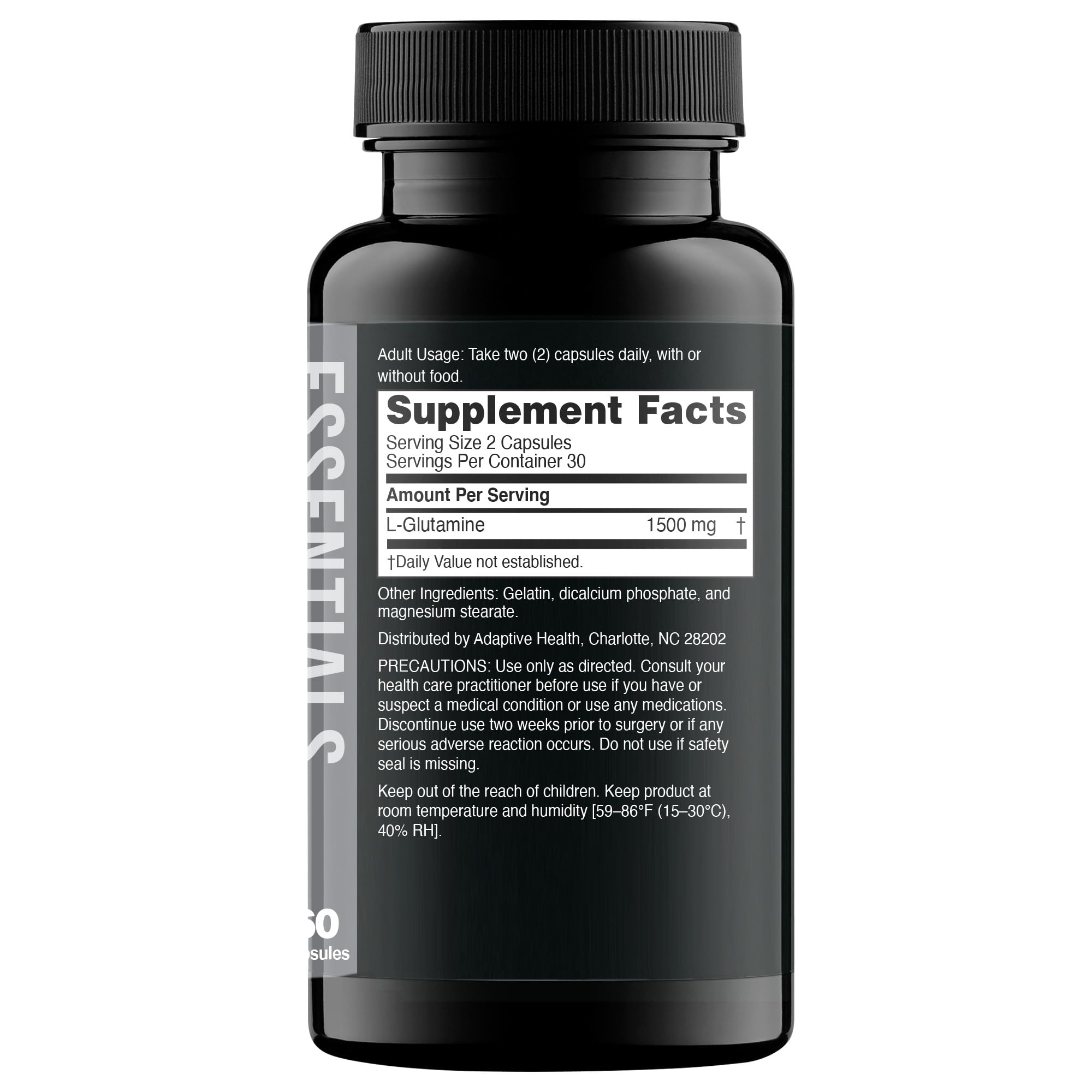 Nugenix Essentials L-Glutamine, 1500mg Botanical Glutamine Amino Acid, 60ct — Amazon image 2
