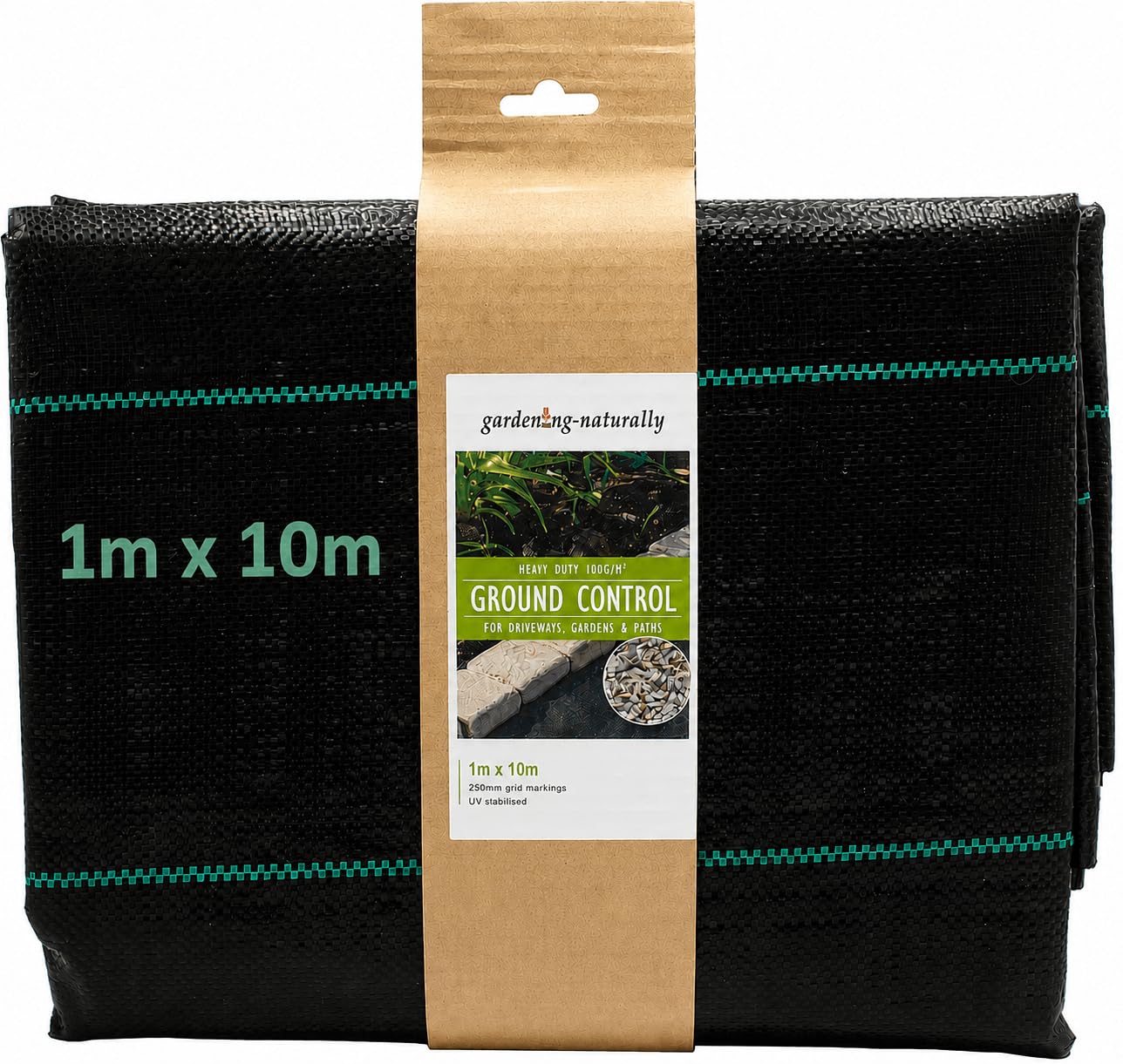 Weed Control Fabric Landscape Fabric Black Heavy Duty (1m x 10m)