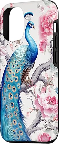 Miniatura 2 de Funda para iPhone 1212 Pro Chinoiserie Peacock Rose Garden