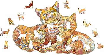 Amazon | NKTDWO 100ピース 木製ジグソーパズル - 9.6インチ x 6.3