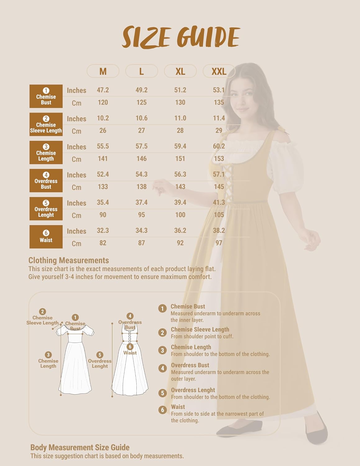 Spooktacular Creations Halloween Renaissance Dress Costume Women, Short Sleeves Medieval Peasant Ren Faire Maxi Dress