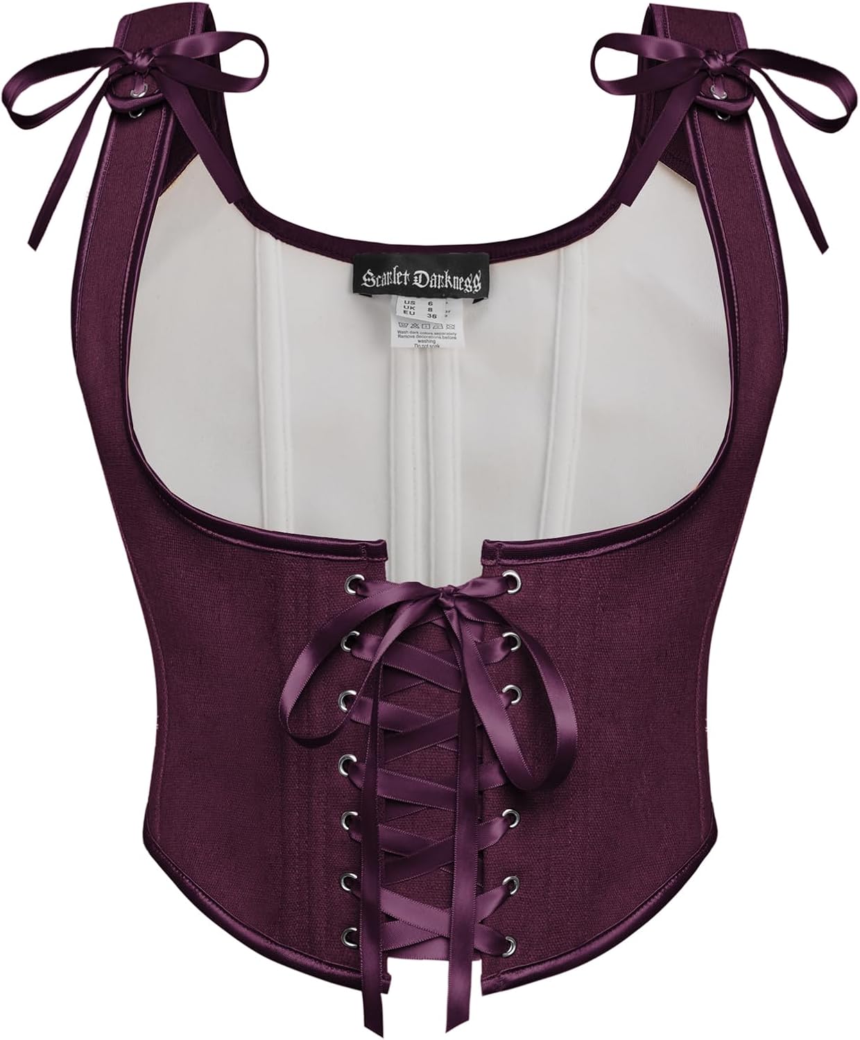 Top 6 Damenkorsette: Stil und Komfort für jeden Anlass 9 SCARLET DARKNESS Corsage Top Scoop Neck