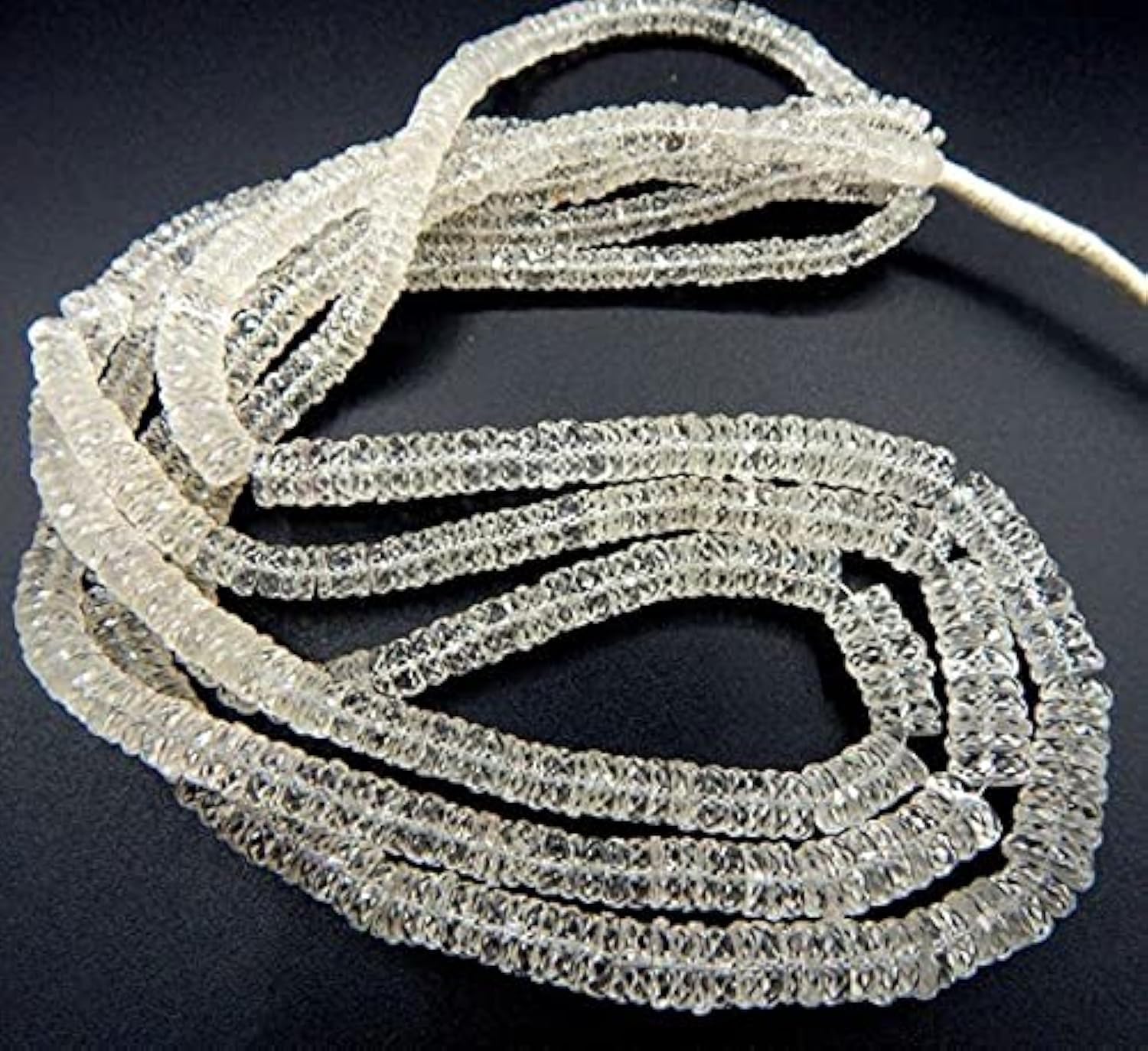 Rubis naturel perles rondelles 3x5.5mm pour création bijoux DIY