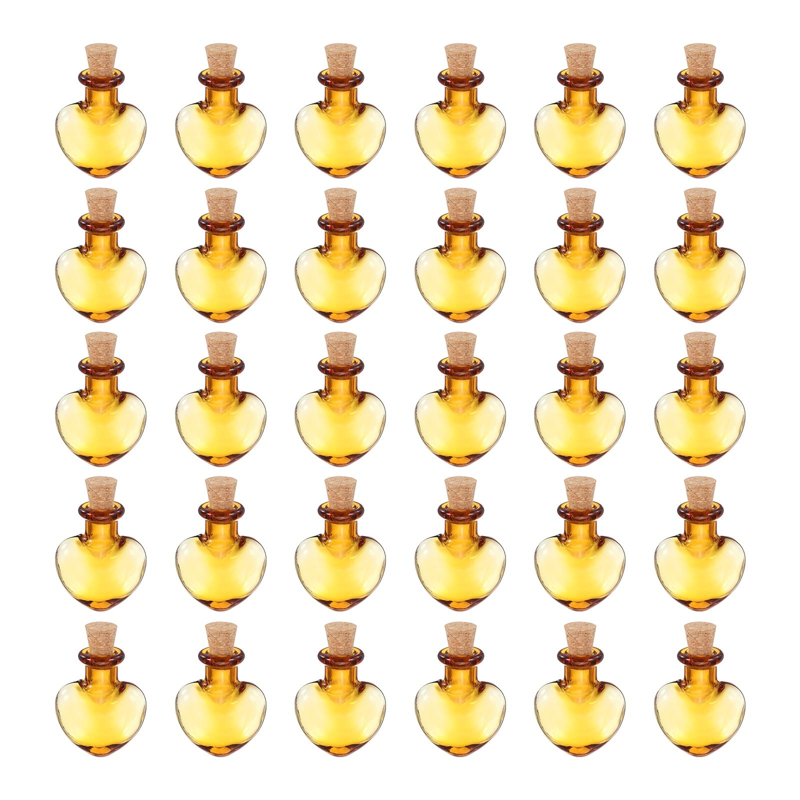 Mini bouteilles en verre cœur pour cadeaux personnalisés de fête