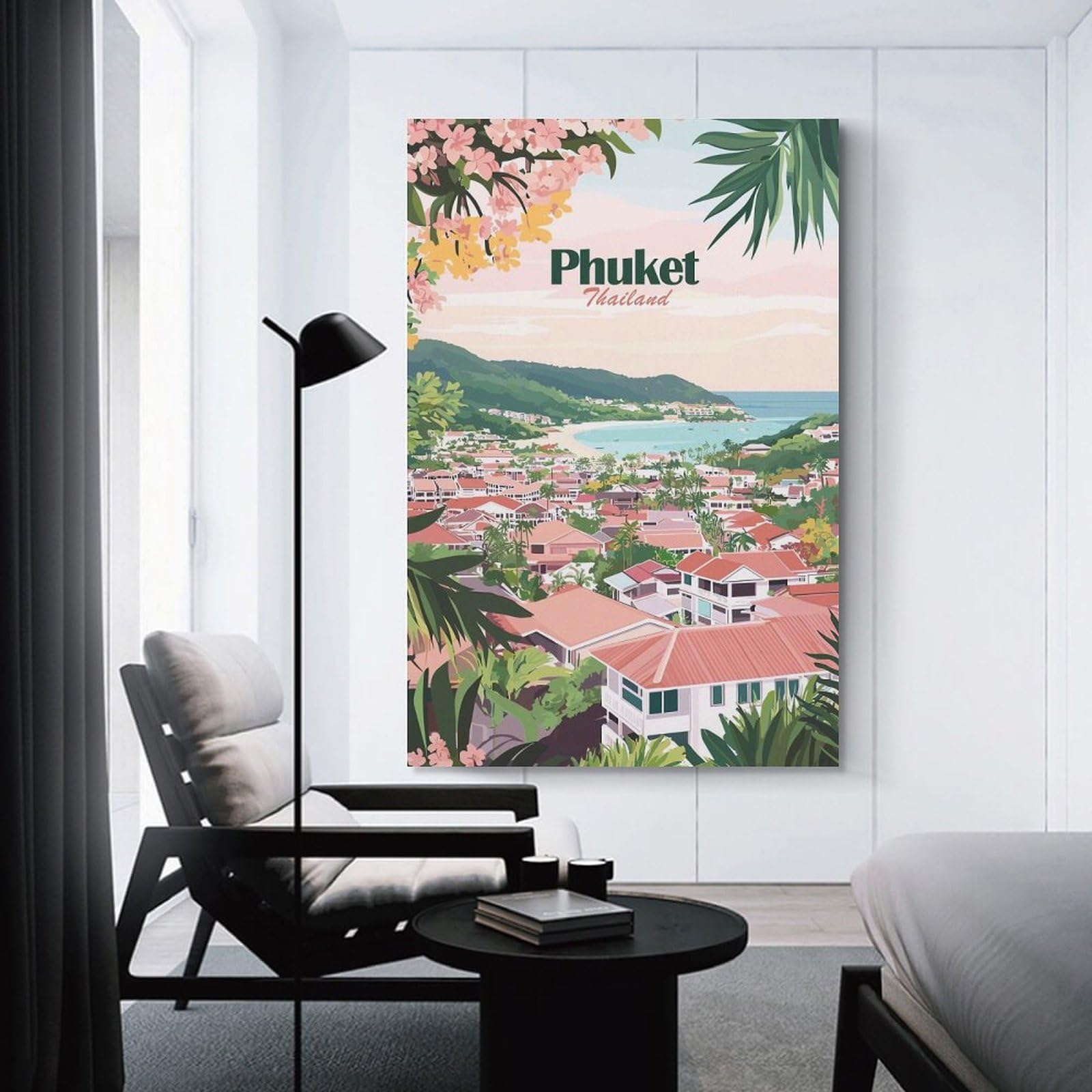 Junmoney Phuket Thailand Landscape Wall Picture Print 24x36inch(60x90cm), for Apartment Walls, Studios Or Work Areas, A Simple Refresh for Blank Walls