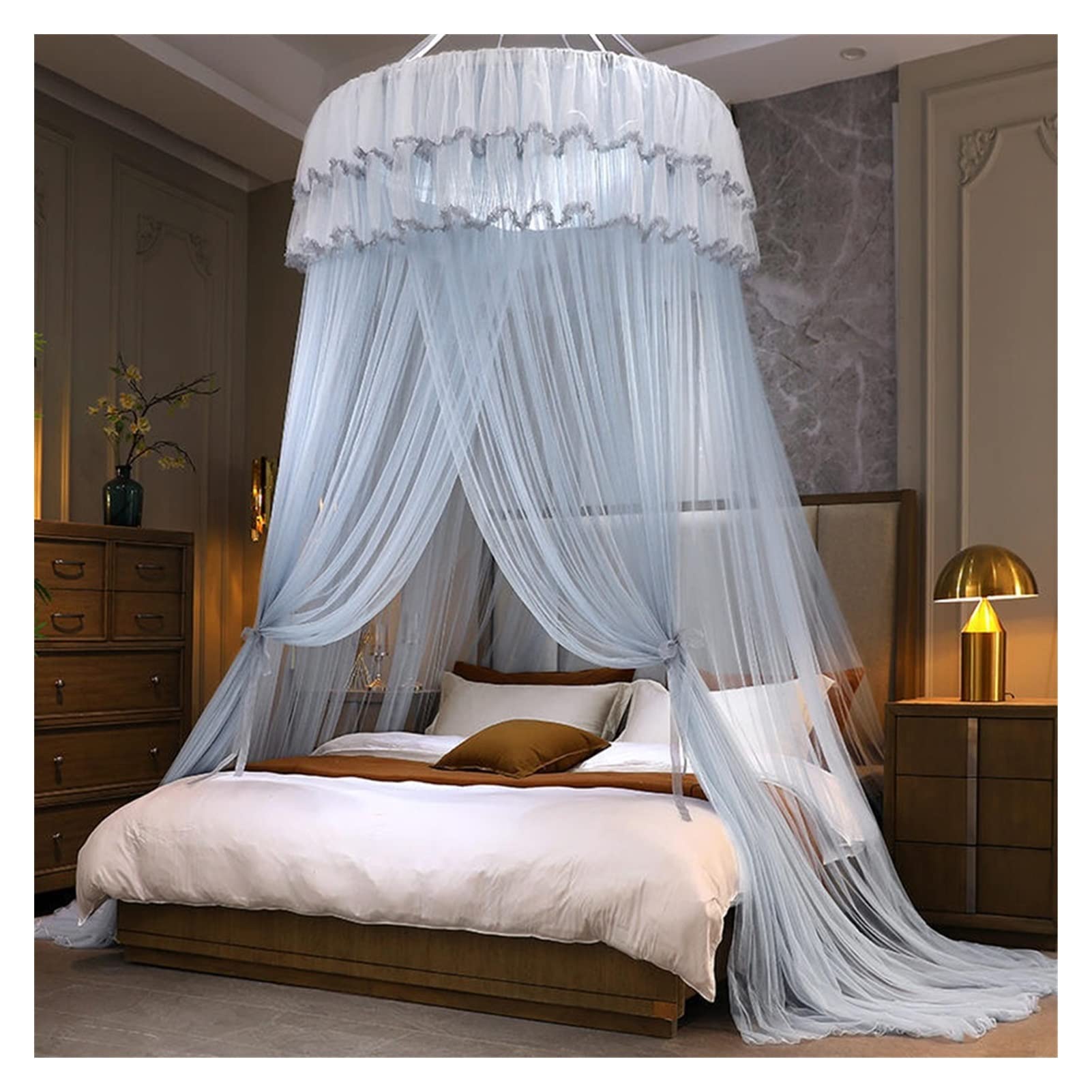 Princess Dome Mosquito Net, Insect Protection Anti-Mosquito Net Bed Canopy