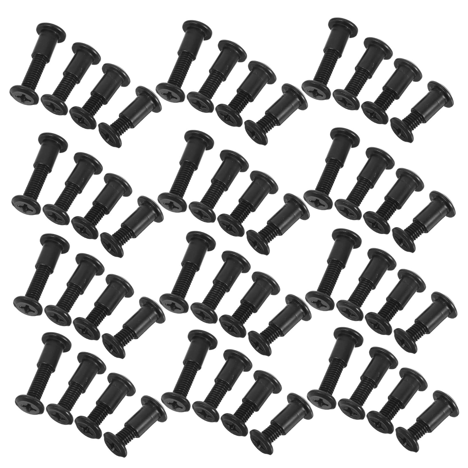 CIYODO 170 Piece Set Cabinet Joints Connectors Screws for Furniture Easy to Install Steel Bolts