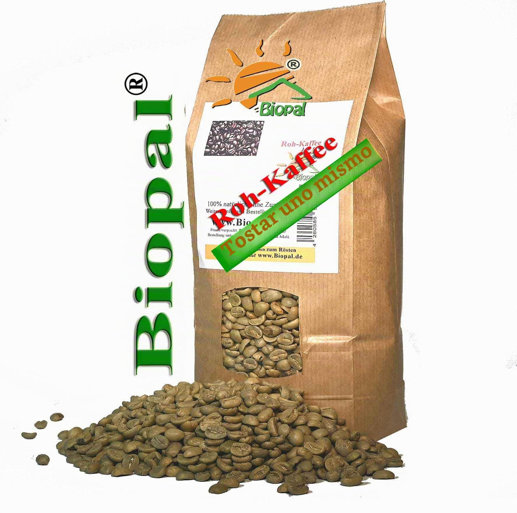 1 kg de café verde Colombia Supremo de Biopal De Ideal para tostar en casa y para tostar